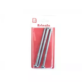 LOT DE 3 TIREFONDS TETE HEXAGONALE 6*100MM BRICOLA