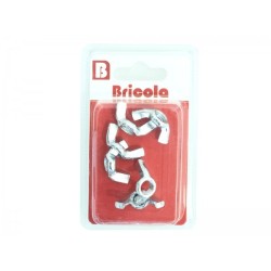 LOT DE 6 ÉCROU À OREILLES M8 BRICOLA