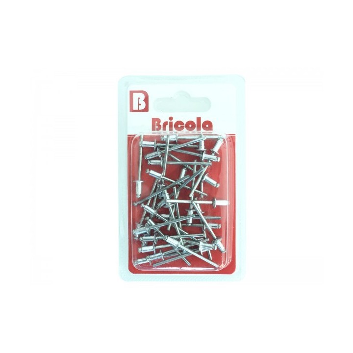 LOT DE 34 RIVET POP ALUMINIUM 3.2*6 MM BRICOLA LOT DE 34 RIVET POP ALUMINIUM 3.2*6 MM BRICOLA