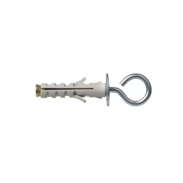 LOT DE 2 PITON À VIS OEIL FERMÉ AVEC CHEVILLE Ø 9MM BRICOLA