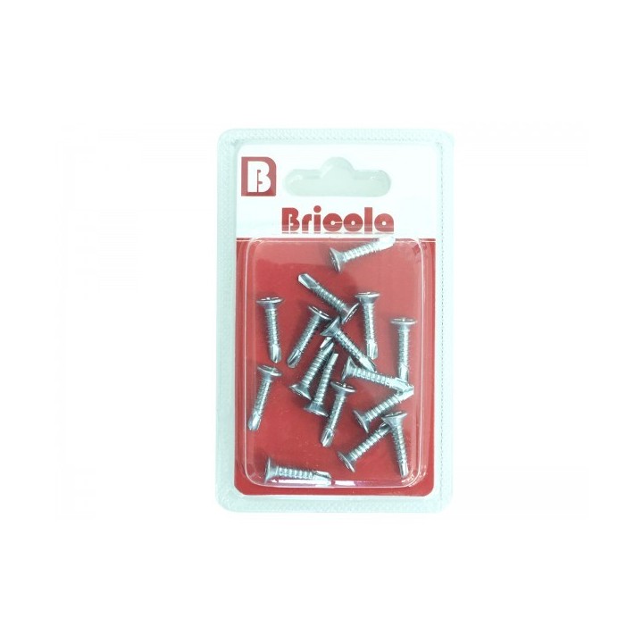 LOT DE 16 VIS AUTOPERCEUSE TETE FRAISÉE PLATE 4.2*20MM BRICOLA LOT DE 16 VIS AUTOPERCEUSE TETE FRAISÉE PLATE 4.2*20MM BRICOLA