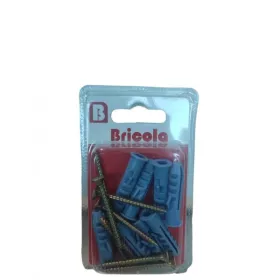LOT DE 8 VIS BOIS TETE FRAISÉE PLATE 4*40MM AVEC CHEVILLE DE 8 BRICOLA