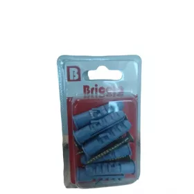 LOT DE 6 VIS BOIS TETE FRAISÉE PLATE 5*40MM AVEC CHEVILLE DE 10 BRICOLA