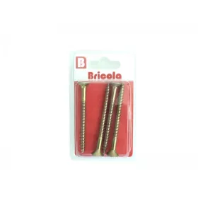 LOT DE 4 VIS BOIS TETE FRAISÉE PLATE 6*70MM BRICOLA
