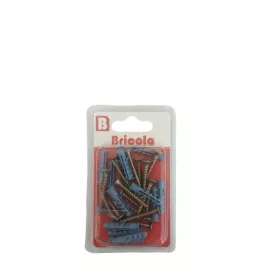 LOT DE 15 VIS BOIS TÊTE FRAISÉE PLATE PZ 3.5*30MM AVEC CHEVILLE DE 5 BRICOLA LOT DE 15 VIS BOIS TÊTE FRAISÉE PLATE PZ 3.5*30MM AVEC CHEVILLE DE 5 BRICOLA