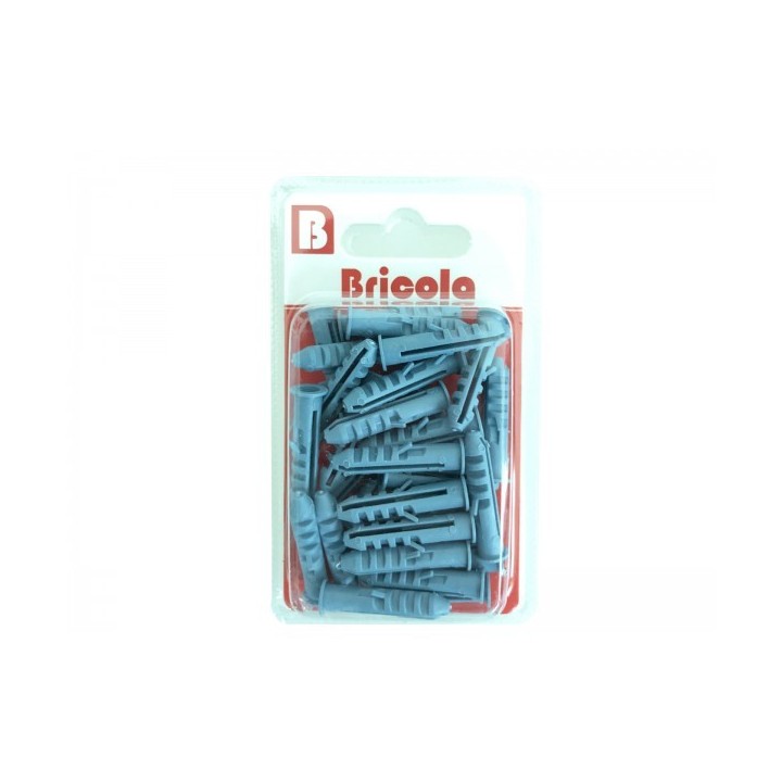 LOT DE 31 CHEVILLES 6MM BLEU BRICOLA LOT DE 31 CHEVILLES 6MM BLEU BRICOLA