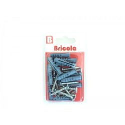 LOT DE 15 VIS TÔLE TÊTE FRAISÉE BOMBÉE PZ 3.9*28MM AVEC CHEVILLE DE 6 BRICOLA LOT DE 15 VIS TÔLE TÊTE FRAISÉE BOMBÉE PZ 3.9*28MM AVEC CHEVILLE DE 6 BRICOLA