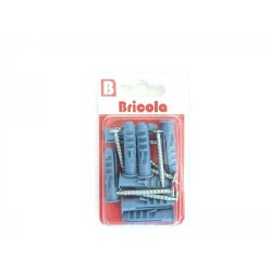 LOT DE 8 VIS TÔLE TÊTE FRAISÉE BOMBÉE 4.2*38MM AVEC CHEVILLE DE 8 BRICOLA LOT DE 8 VIS TÔLE TÊTE FRAISÉE BOMBÉE 4.2*38MM AVEC CHEVILLE DE 8 BRICOLA
