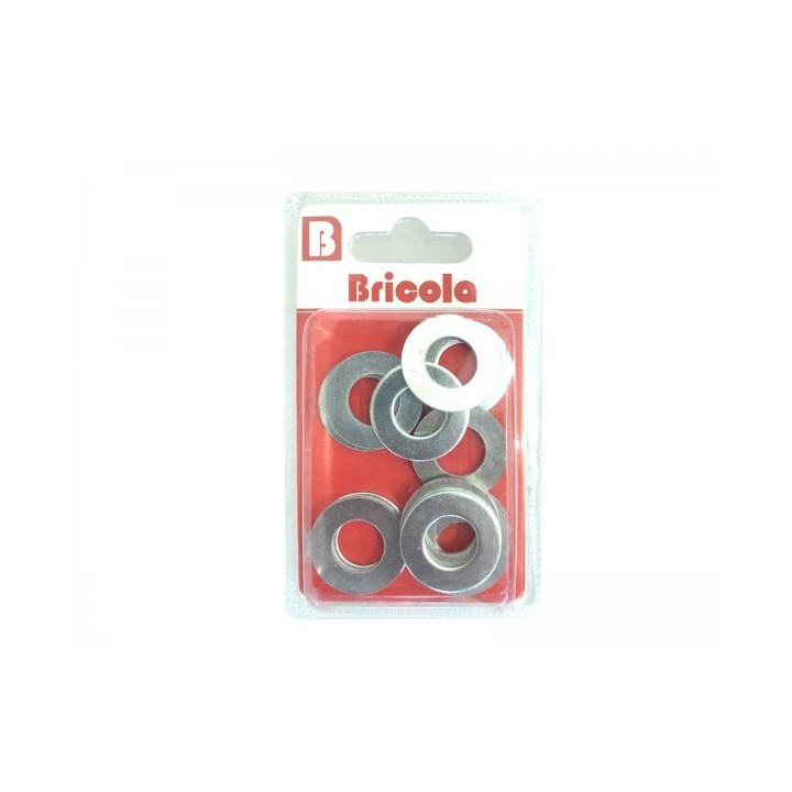 LOT DE 12 RONDELLE 12MM ACIER ZINGUE BRICOLA