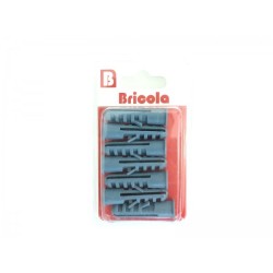 LOT DE 7 CHEVILLES 10MM BLEU BRICOLA