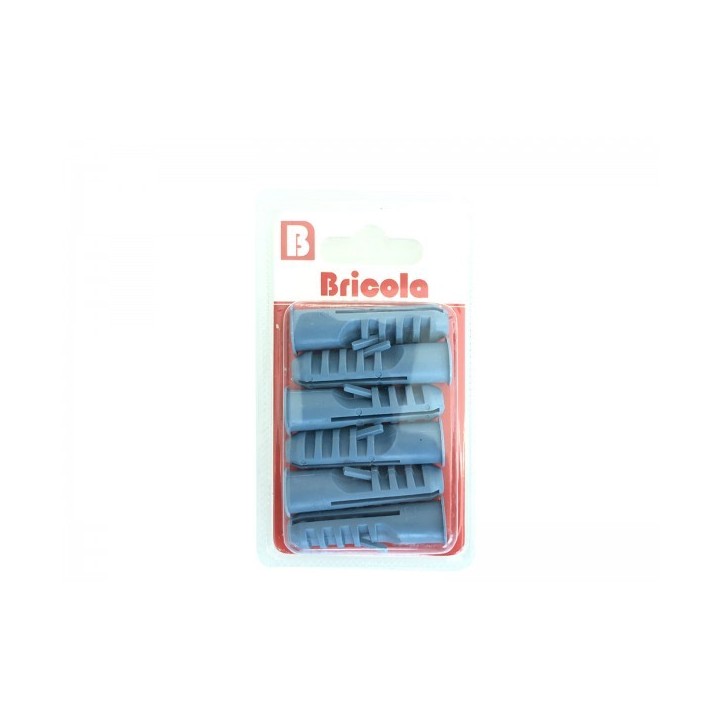 LOT DE 6 CHEVILLES 12MM BLEU BRICOLA
