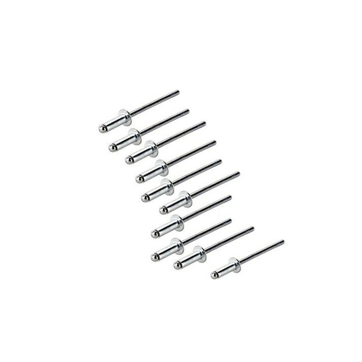 LOT DE 10 RIVET POP ALUMINIUM 4.8X20MM BRICOLA LOT DE 10 RIVET POP ALUMINIUM 4.8X20MM BRICOLA