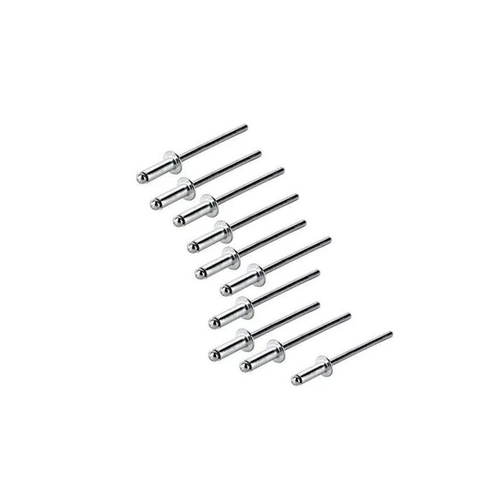 LOT DE 10 RIVET POP ALUMINIUM 4.8X12MM BRICOLA