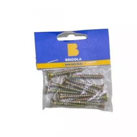 LOT DE 10 VIS BOIS TÊTE FRAISÉE PLATE 5*40MM BRICOLA LOT DE 10 VIS BOIS TÊTE FRAISÉE PLATE 5*40MM BRICOLA