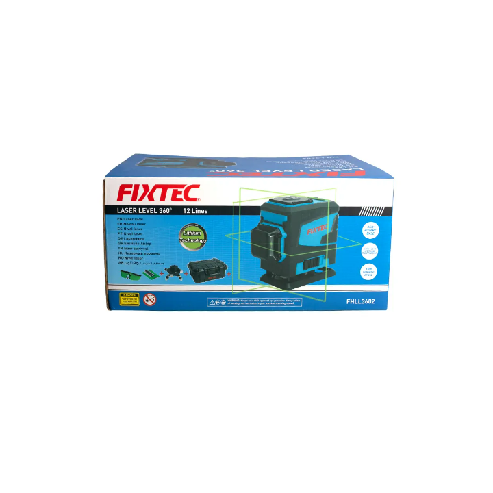 NIVEAU LASER 360° VERT 12 LIGNES FIXTEC NIVEAU LASER 360° VERT 12 LIGNES FIXTEC