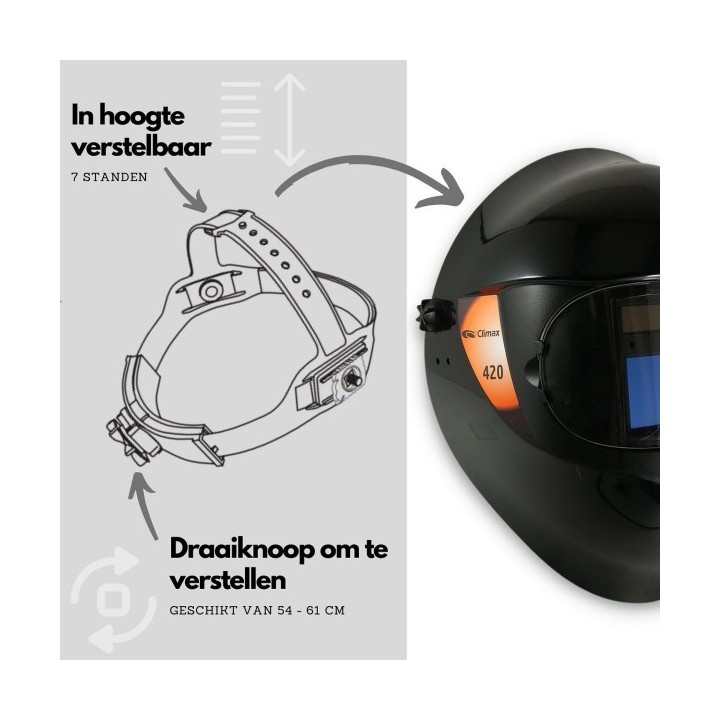 MASQUE DE SOUDAGE AUTOMATIQUE 420 CLIMAX