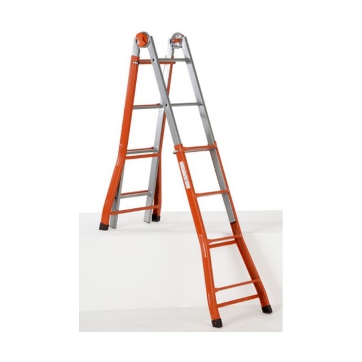 ESCABEAU TÉLESCOPIQUE EN ACIER 3+3MARCHES LUXIAME