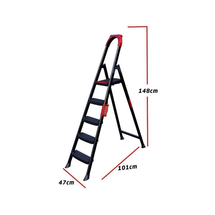ESCABEAU PAINT ANKA AVEC MANCHE 5 MARCHES CAPO