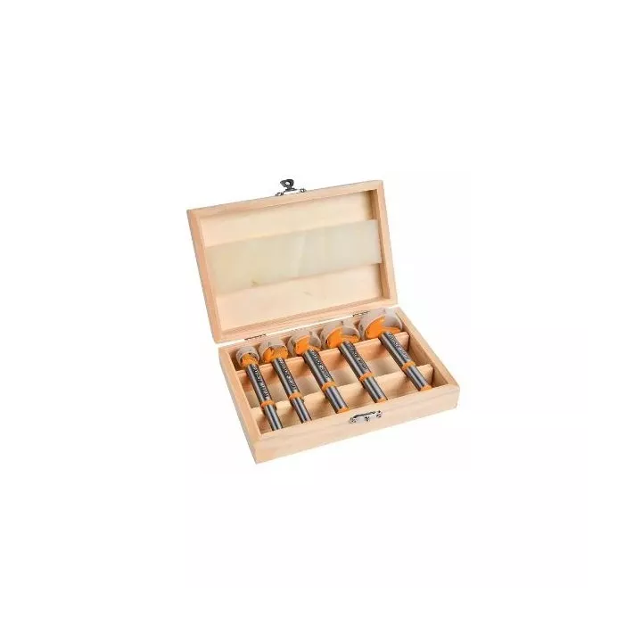 JEU DE 5 MÈCHES BOIS (15,20,25,30,35 MM) AVEC COFFRET HOTECHE JEU DE 5 MÈCHES BOIS (15,20,25,30,35 MM) AVEC COFFRET HOTECHE