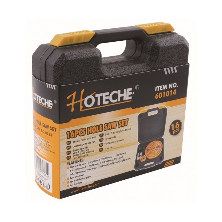COFFRET DE 16 SCIES CIRCULAIRES 19 À 127MM HOTECHE