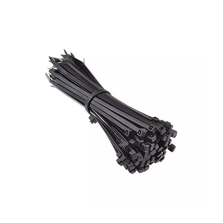 LOT DE 100 COLLIERS DE SERRAGE 550*9MM NOIR