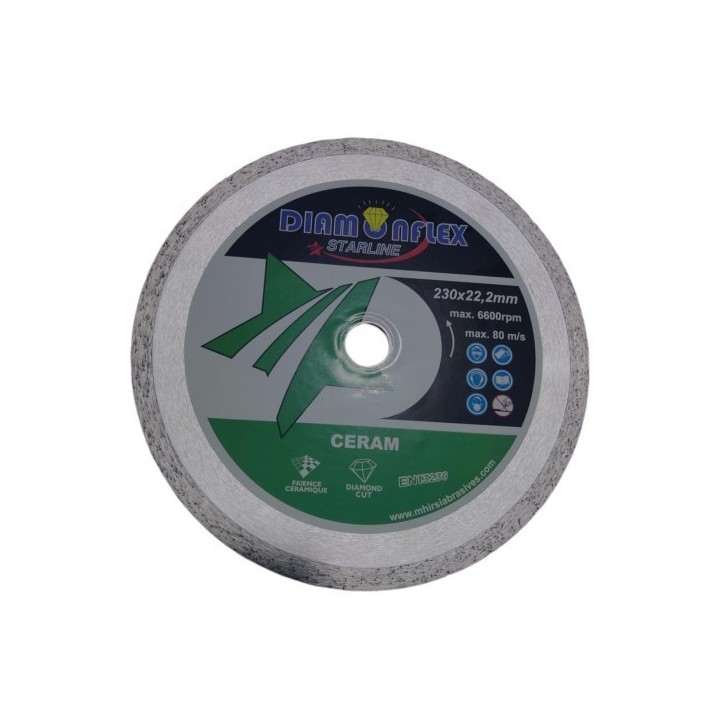 DISQUE DIAMANT CÉRAMIQUE 230*22.2MM DIAMONFLEX STARLINE DISQUE DIAMANT CÉRAMIQUE 230*22.2MM DIAMONFLEX STARLINE