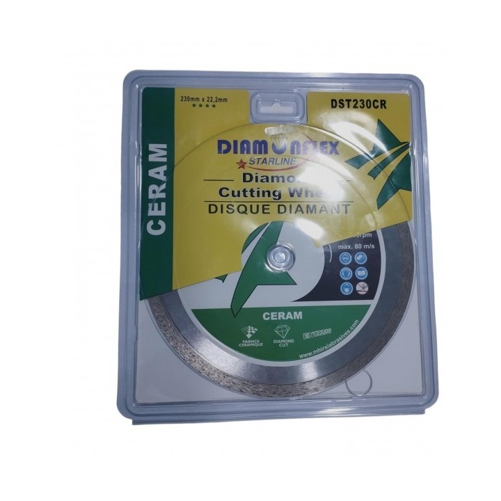 DISQUE DIAMANT CÉRAMIQUE 230*22.2MM DIAMONFLEX STARLINE DISQUE DIAMANT CÉRAMIQUE 230*22.2MM DIAMONFLEX STARLINE