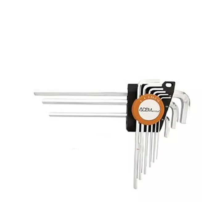 JEU DE 9 CLÉ MALE 6 PANS R3001 ACEM