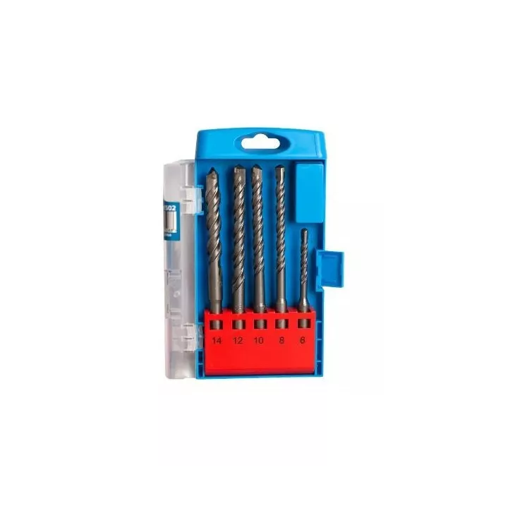 JEU DE 5 FORET BÉTON Ø6-14 MM SDS+ FIXTEC