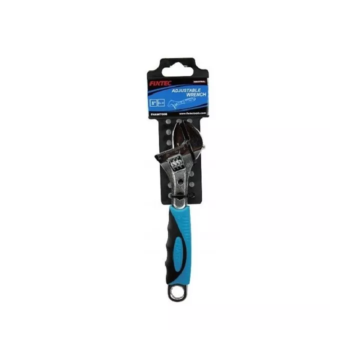 CLÉ À MOLETTE 30MM L200MM MANCHE PLASTIQUE FIXTEC