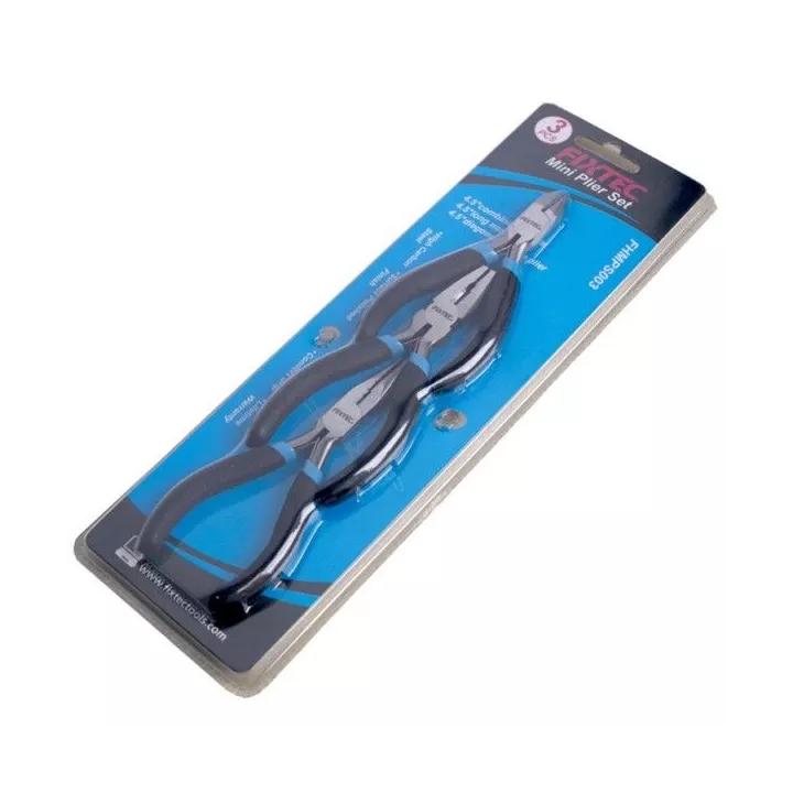 LOT DE 3 PINCES COUPANTES 115MM FIXTEC