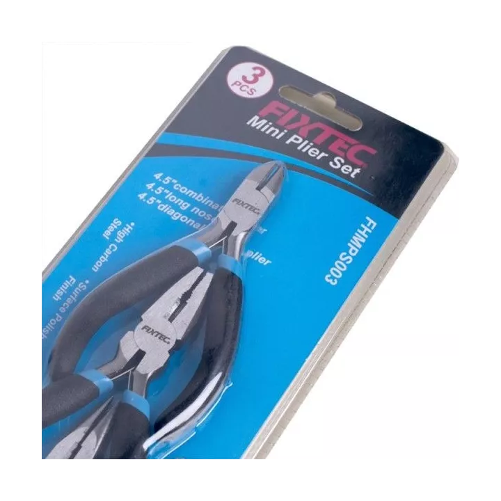 LOT DE 3 PINCES COUPANTES 115MM FIXTEC