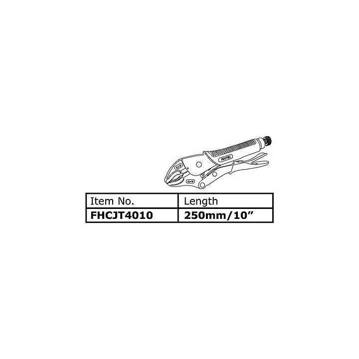 PINCE ÉTAU 250MM MANCHE PLASTIQUE FIXTEC PINCE ÉTAU 250MM MANCHE PLASTIQUE FIXTEC