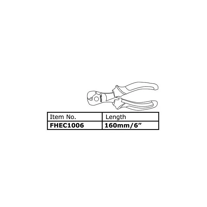 PINCE COUPANTE EN BOUT 160MM FIXTEC PINCE COUPANTE EN BOUT 160MM FIXTEC