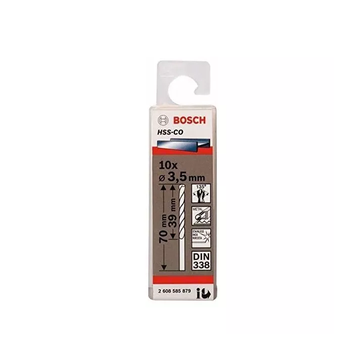 FORET METAL 3.5MM HSS-CO 10P BOSCH