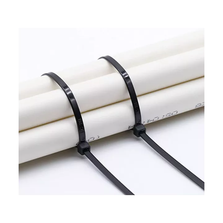 LOT DE 100 COLLIERS DE SERRAGE 300*7.5 MM NOIR