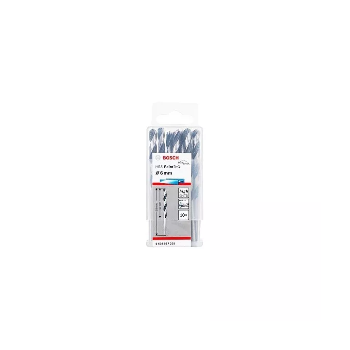 FORET METAL 6MM HSS-TEQ 10 PIECES BOSCH