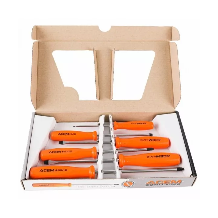 JEUX DE 6 TOURNEVIS ACEM