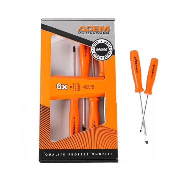 JEUX DE 6 TOURNEVIS ACEM