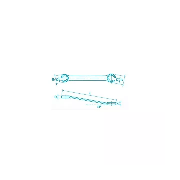 CLÉ À TUYAUTER DROITES 11-13MM ACEM