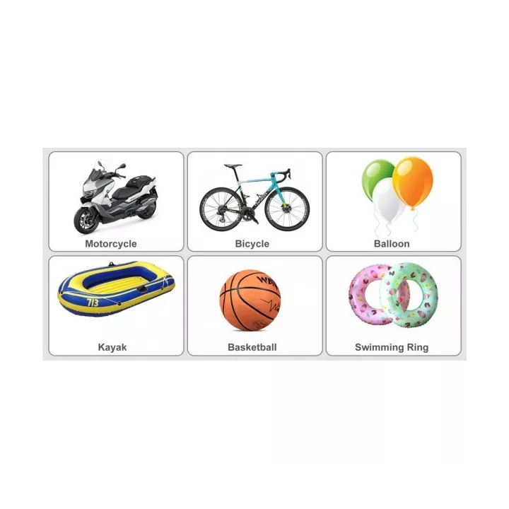 POMPE À AIR EN PLASTIQUE DOUBLE TÊTE AVEC EMBOUT 55CM