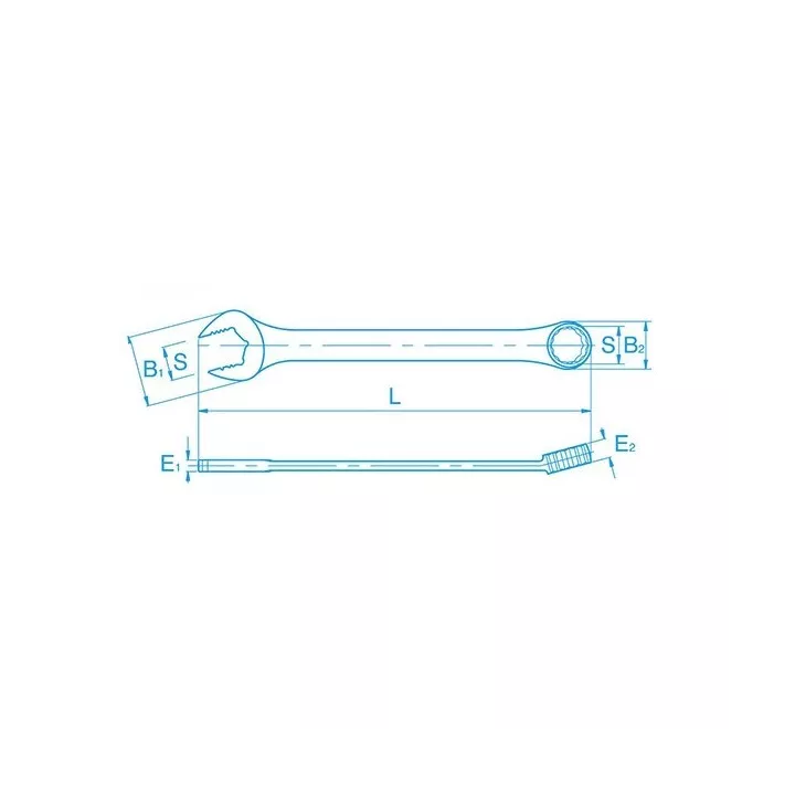 CLE MIXTE 19MM DIN ACEM