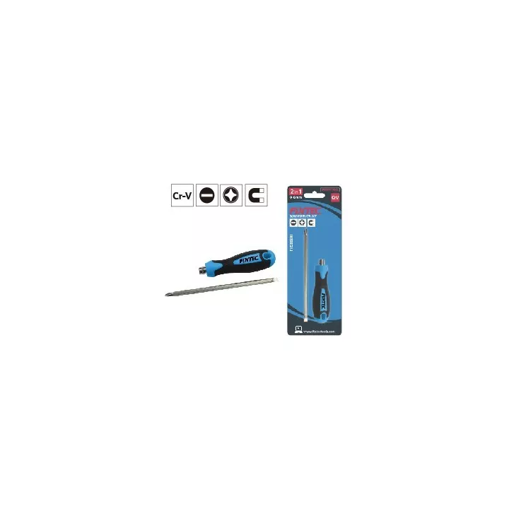 TOURNEVIS POUR VIS À FENTE-PH 2*175MM REVERSIBLE FIXTEC