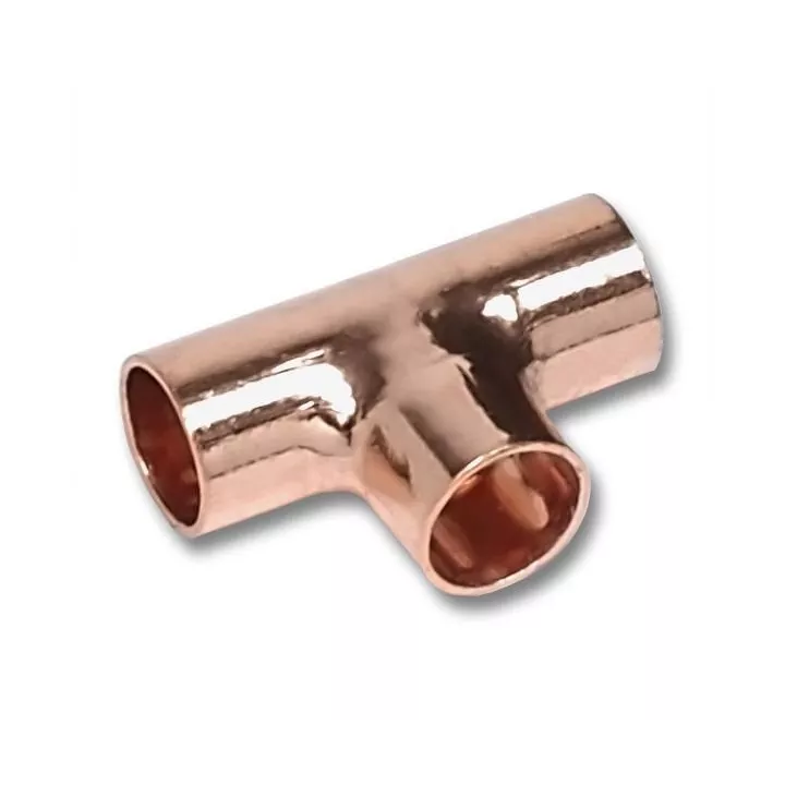 TÉ FEMELLE À SOUDER - CUIVRE Ø22MM
